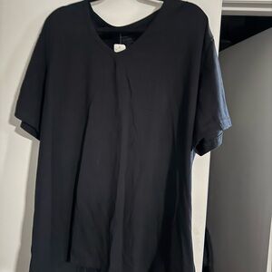 Elegant Black V-Neck Women's Tee